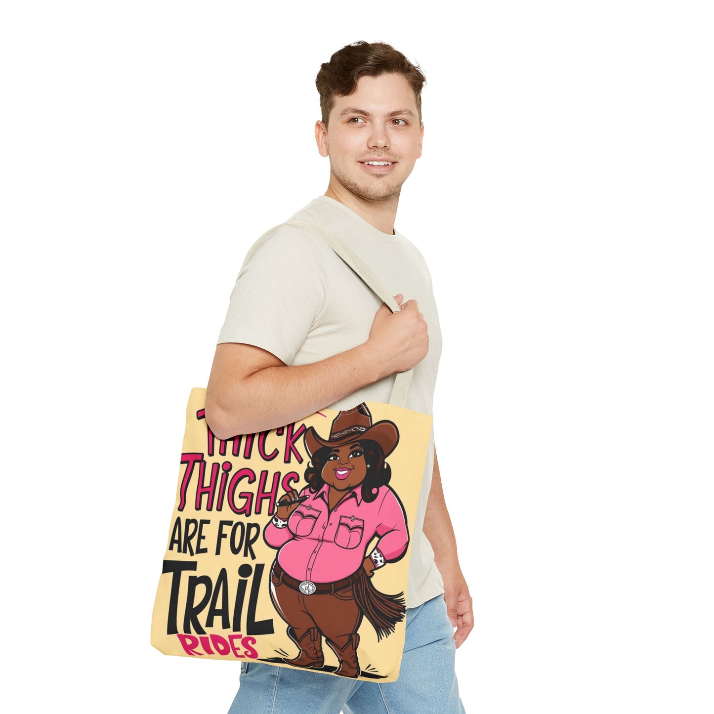 Thick Thighs Are For Trail Rides Tote Bag