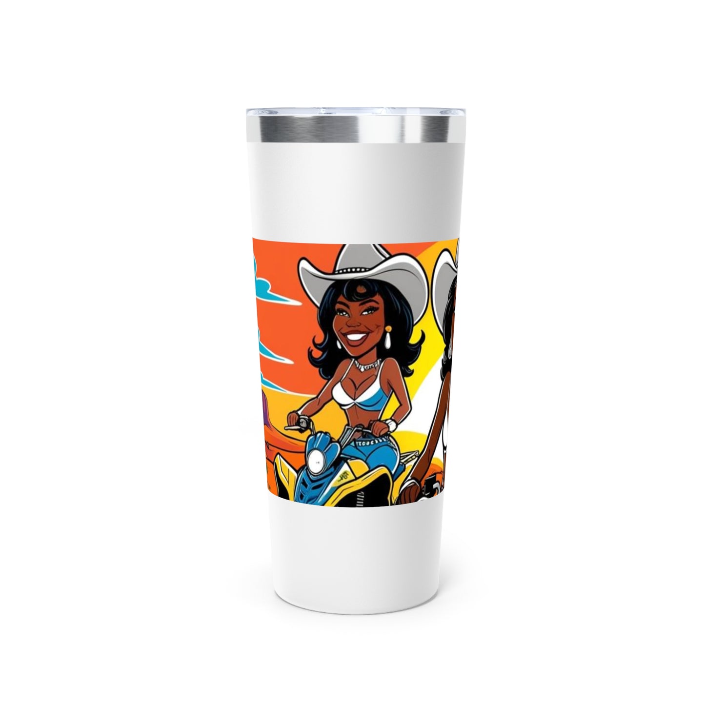 Sexy Off Roader Insulated Tumbler - 22oz Cowboy Design