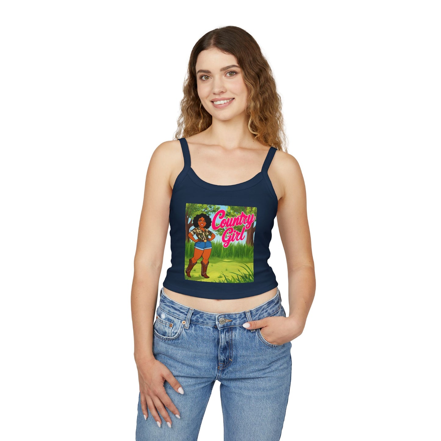 Country Girl Women's Spaghetti Strap Tank Top