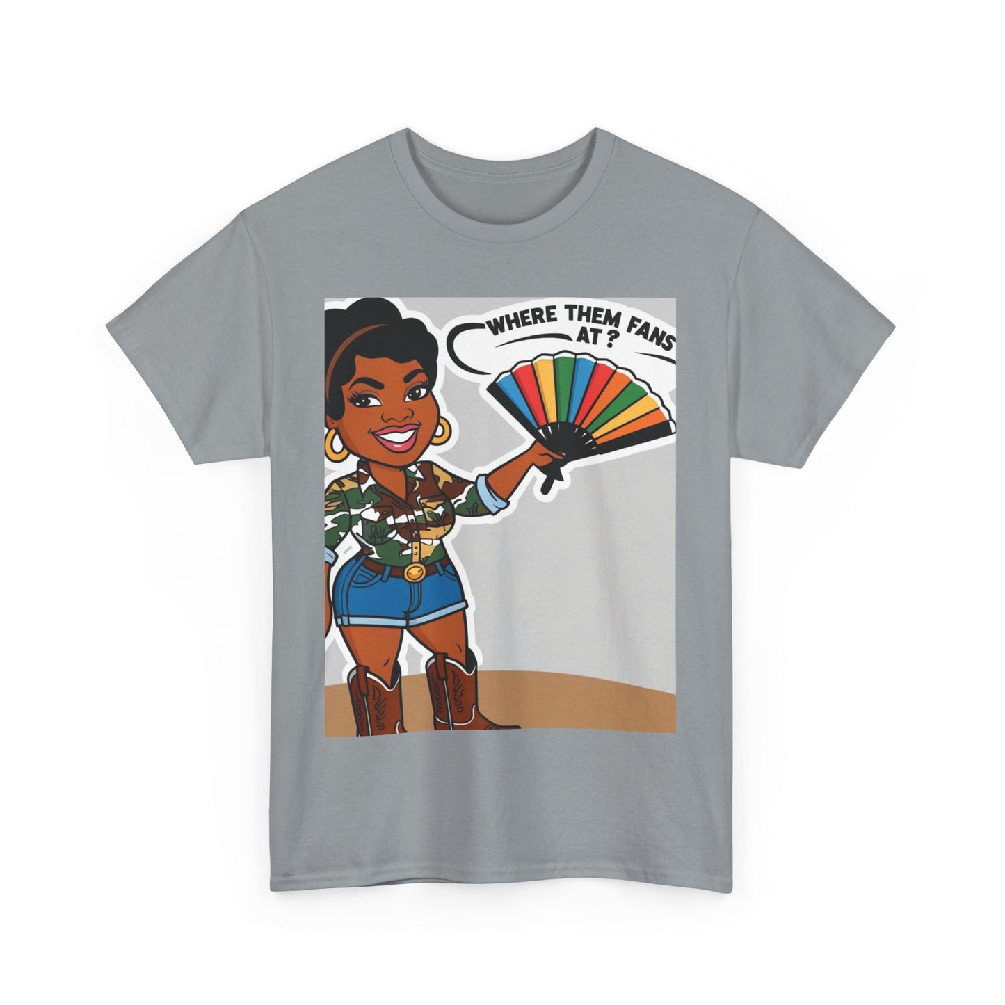 Where Them Fans At? Unisex Cotton Tee