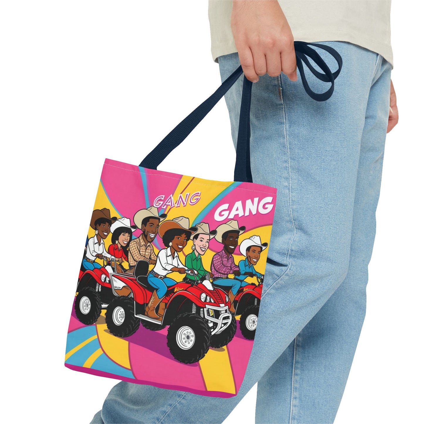Retro Quad Gang Tote Bag