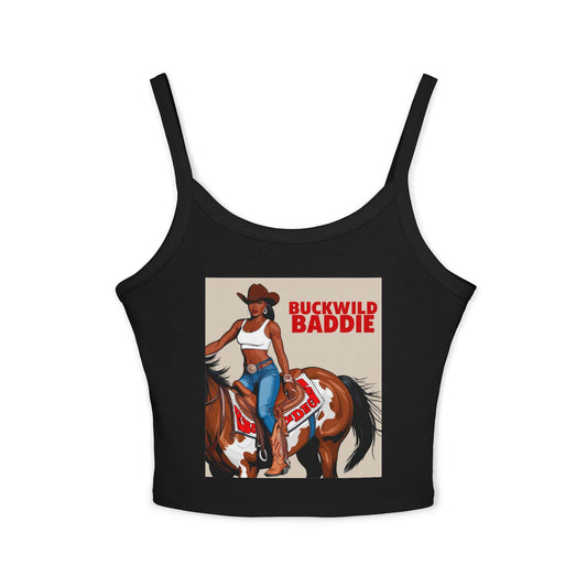 Buckwild Baddie Women's Spaghetti Strap Tank Top