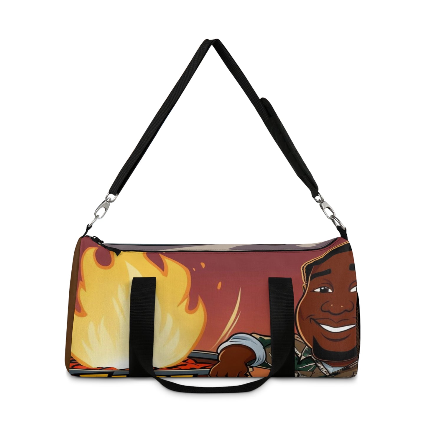 Fire Barrel Rolling Duffel Bag