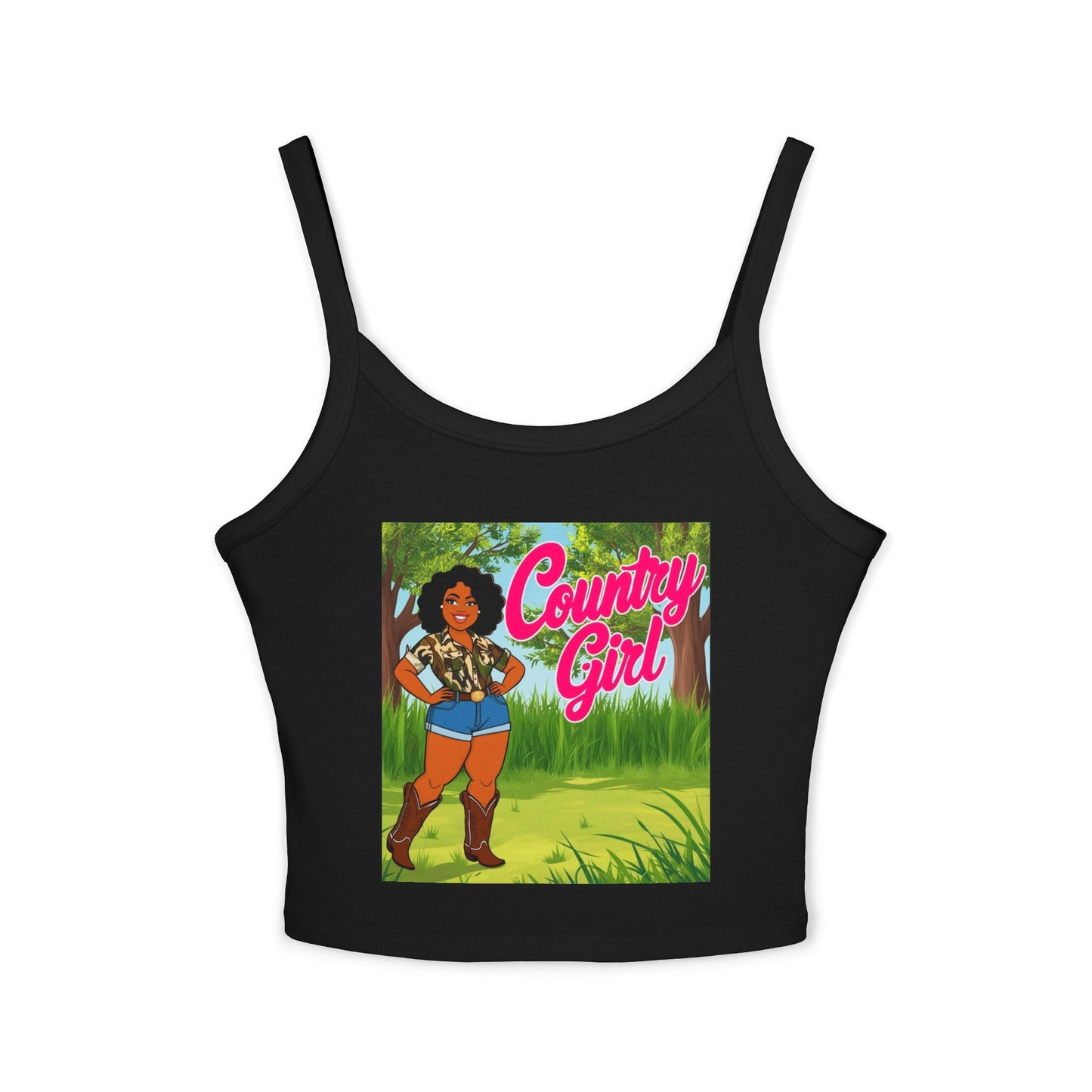 Country Girl Women's Spaghetti Strap Tank Top