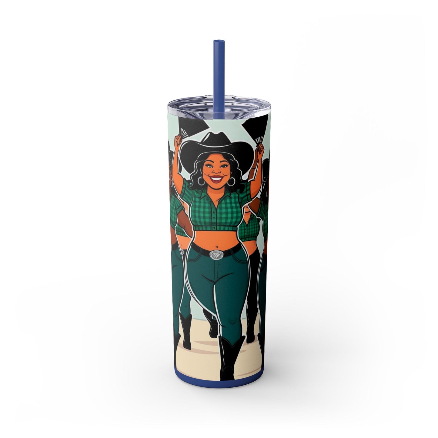 Group Dancers Skinny Tumbler 20oz with Straw
