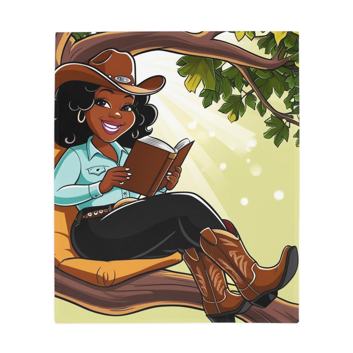 Country Nerdin' Fleece Blanket