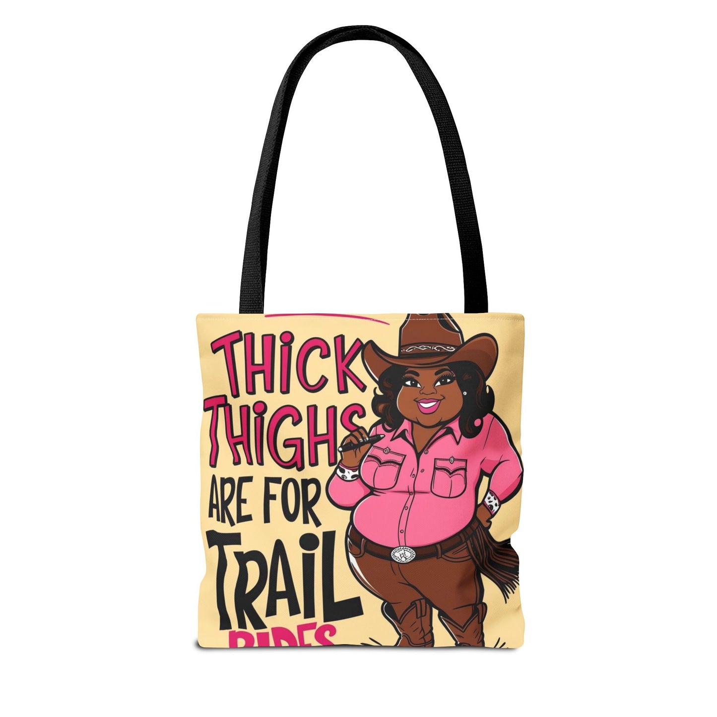 Thick Thighs Are For Trail Rides Tote Bag