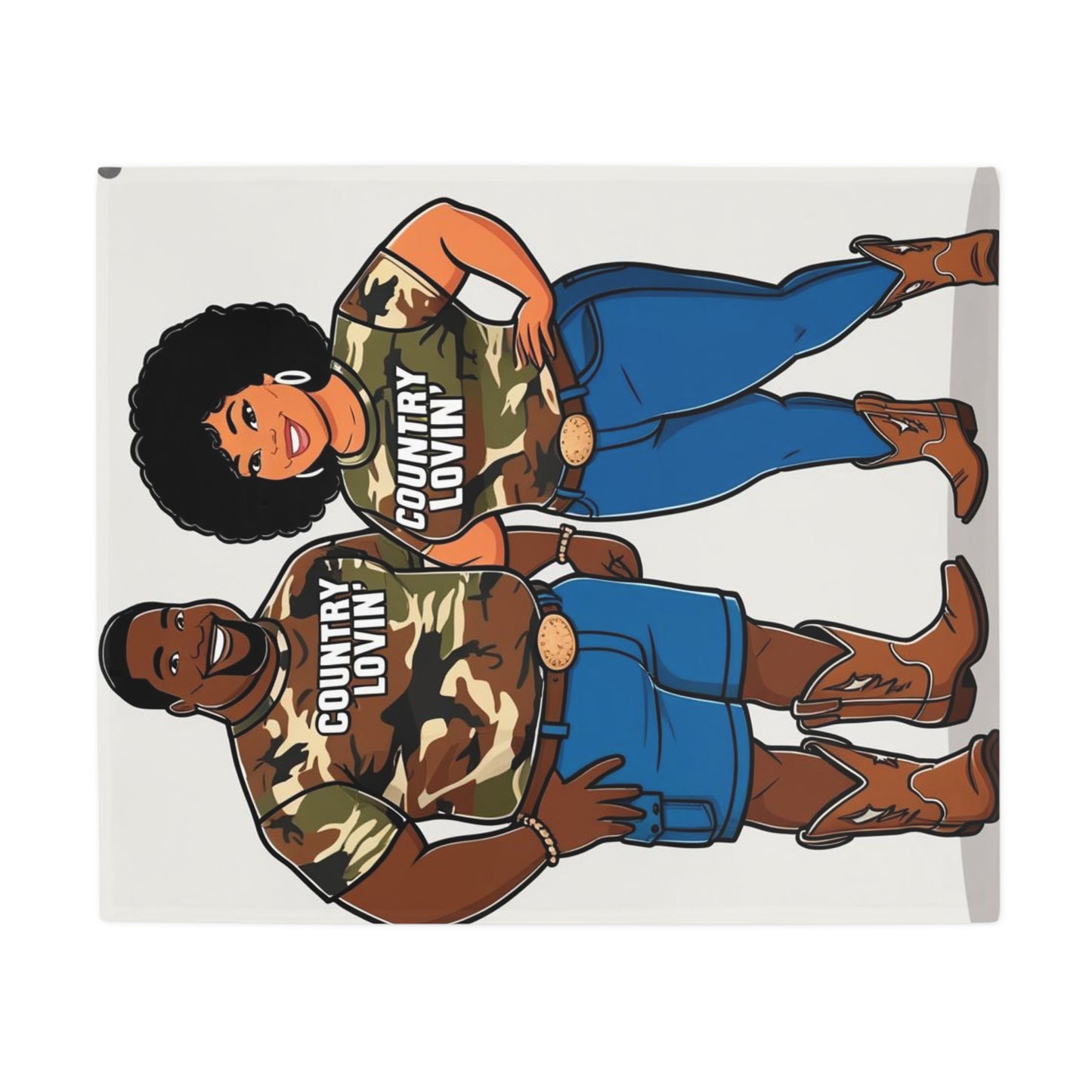 Country Lovin Plush Fleece Blanket