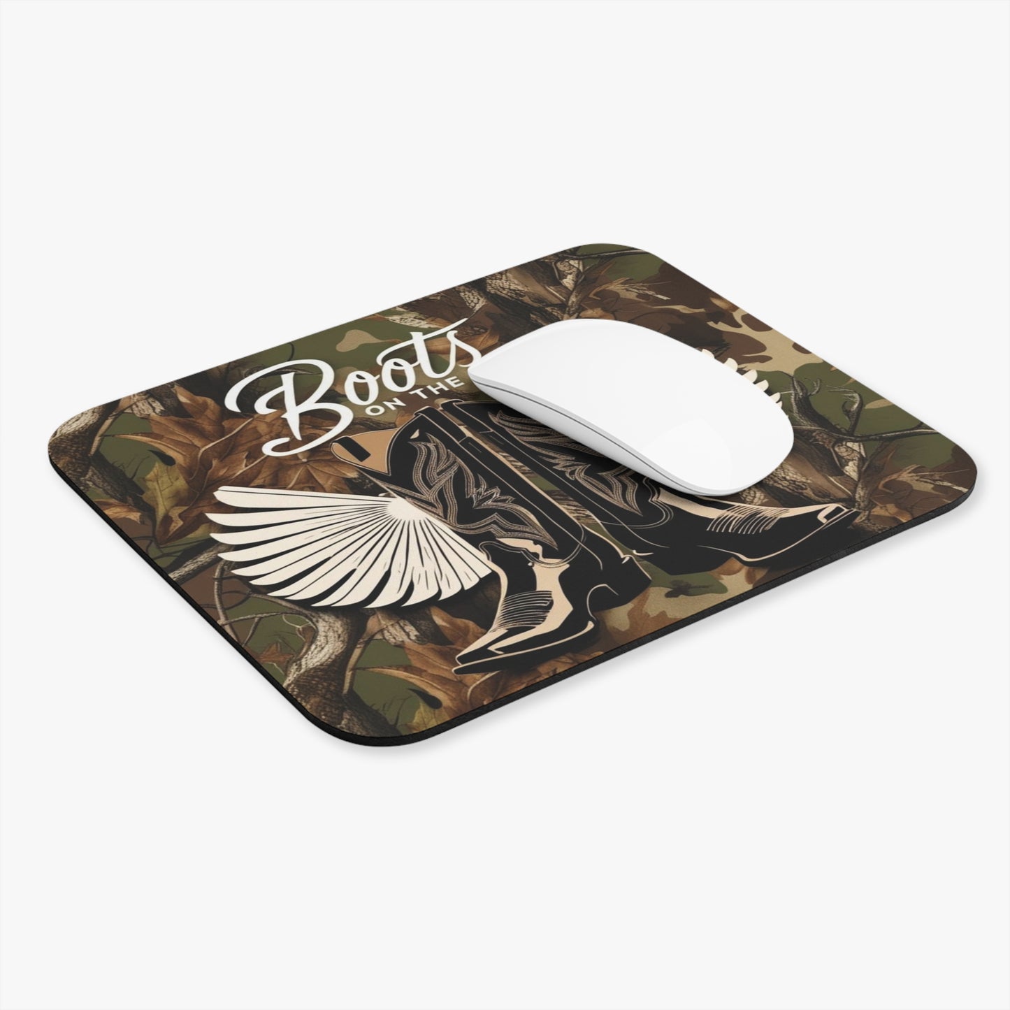 Boots On The Ground Mouse Pad