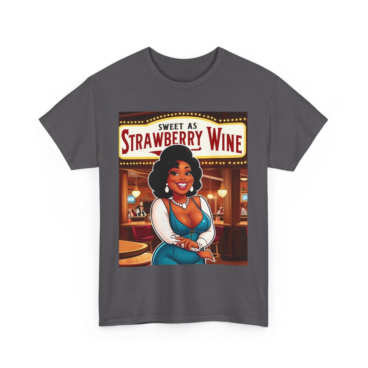 Sweet as Strawberry Wine Unisex Cotton Shirt