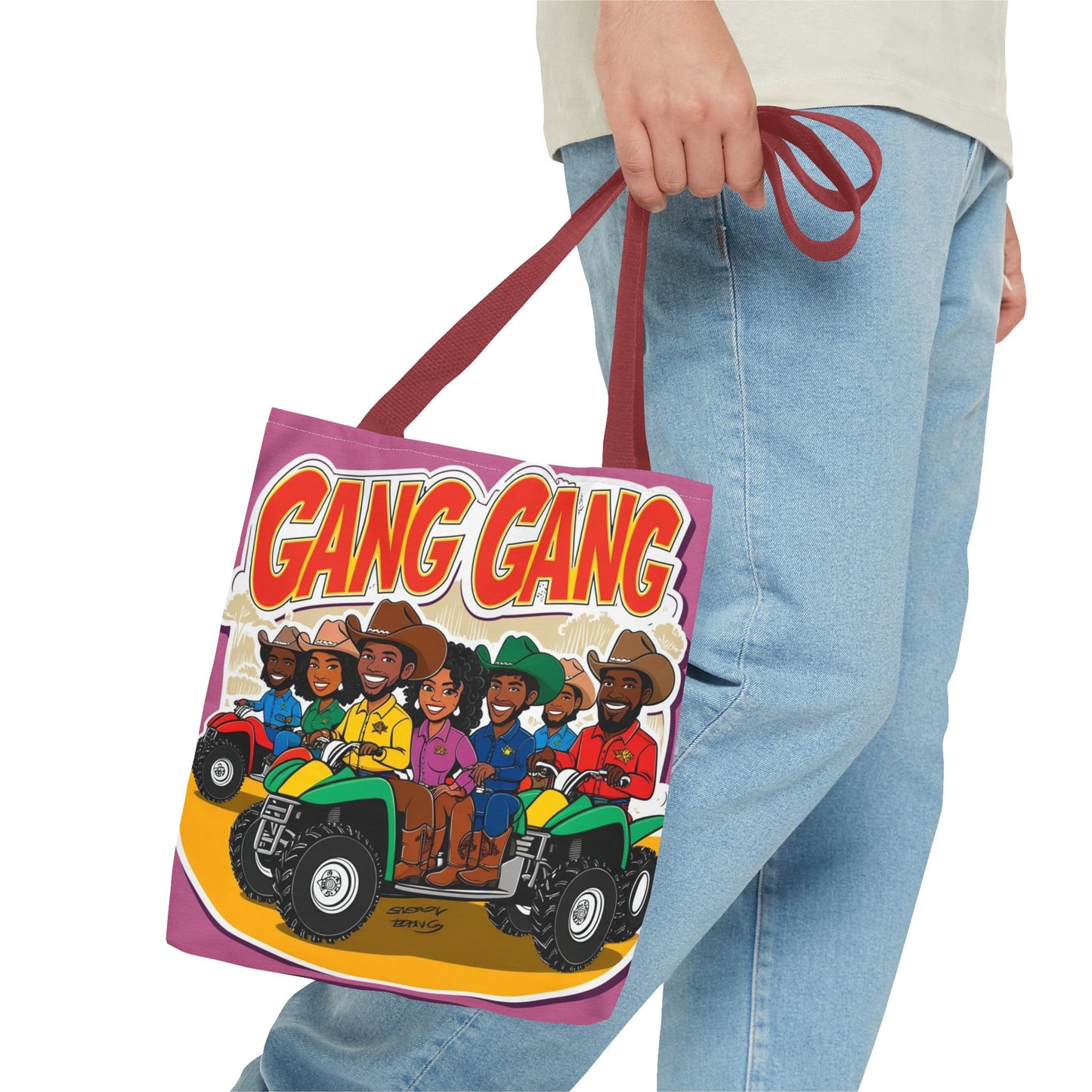 Group ATV Cartoon Tote Bag
