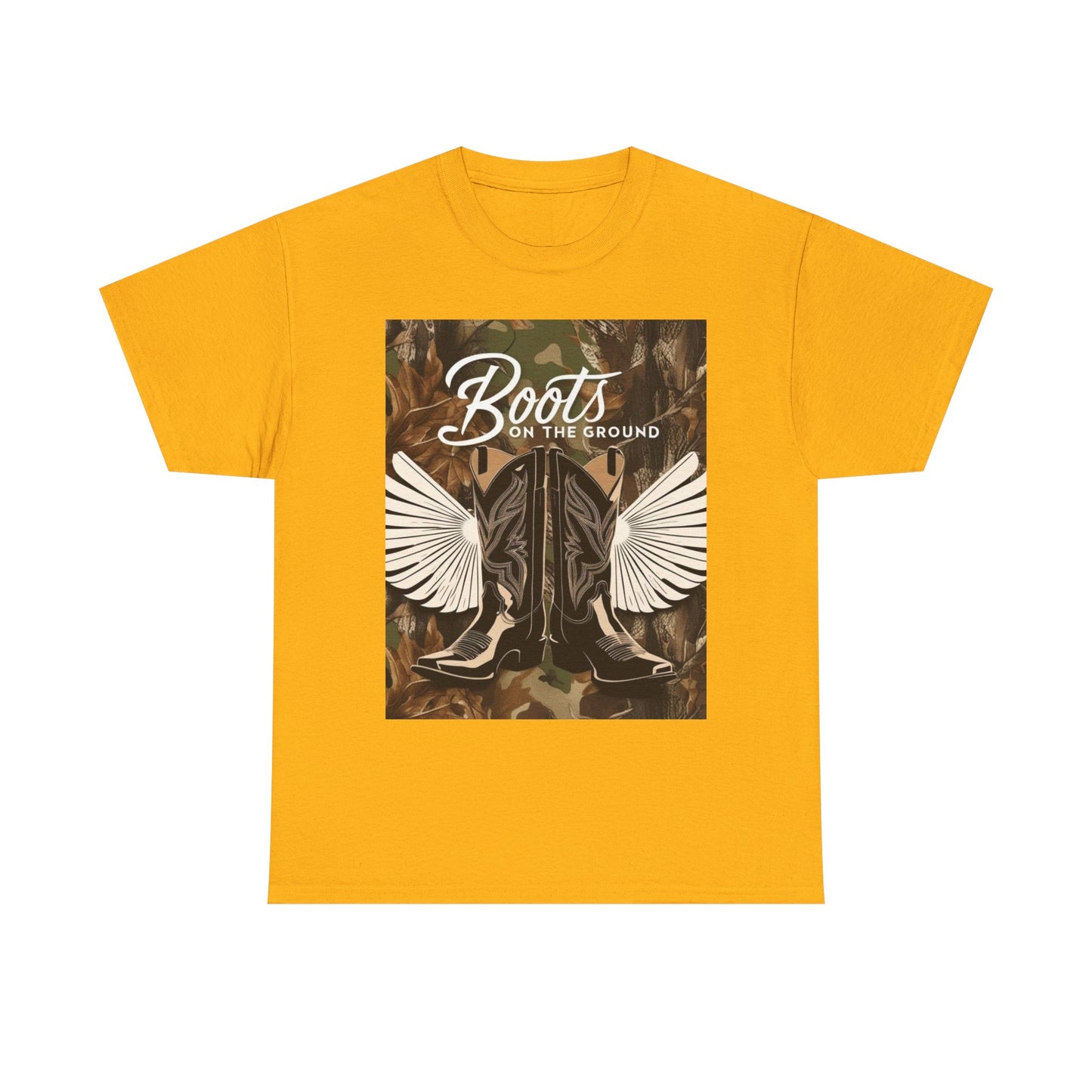 Boots On The Ground Unisex Cotton Tee