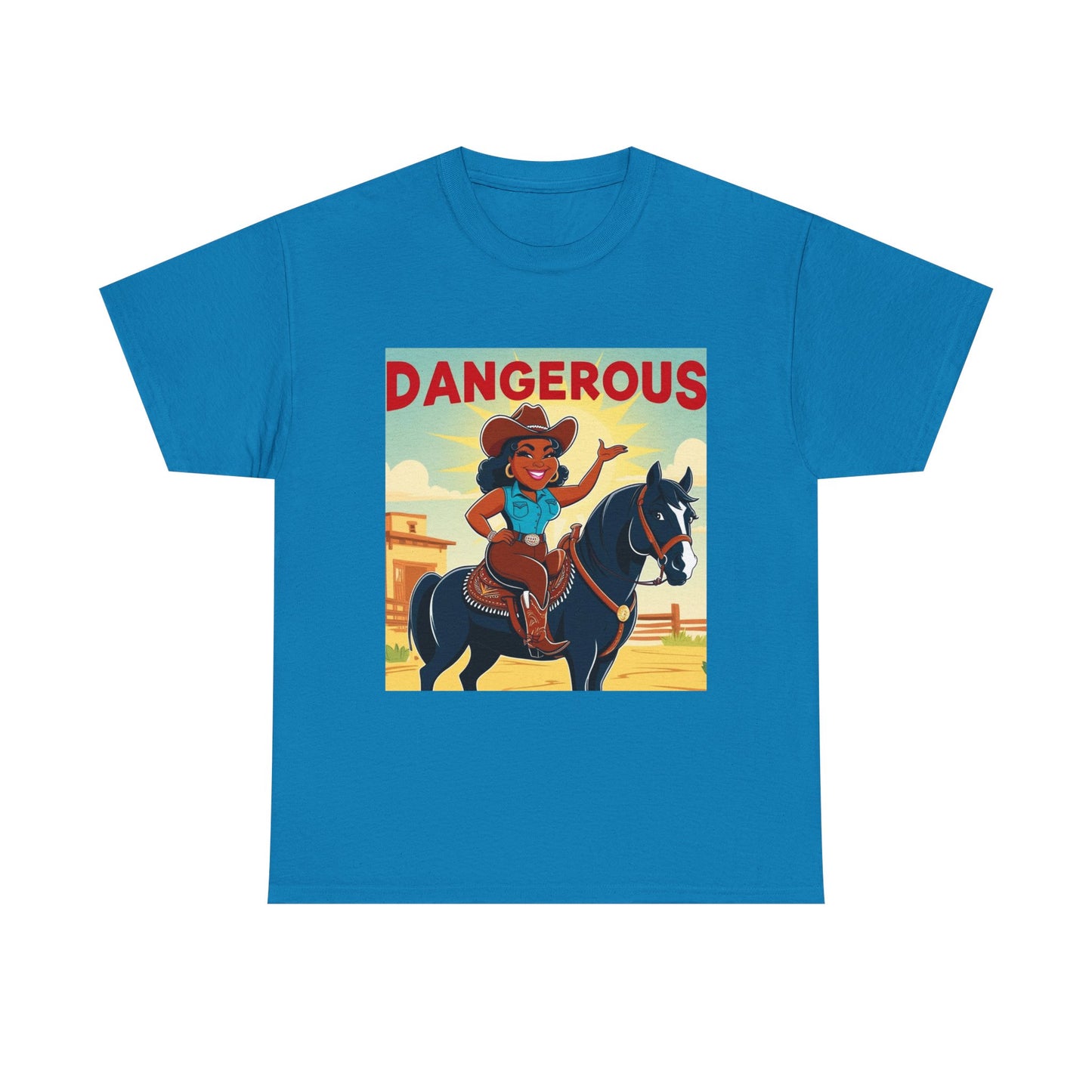 Dangerous Cowgirl 2-More Colors Unisex Cotton Tee