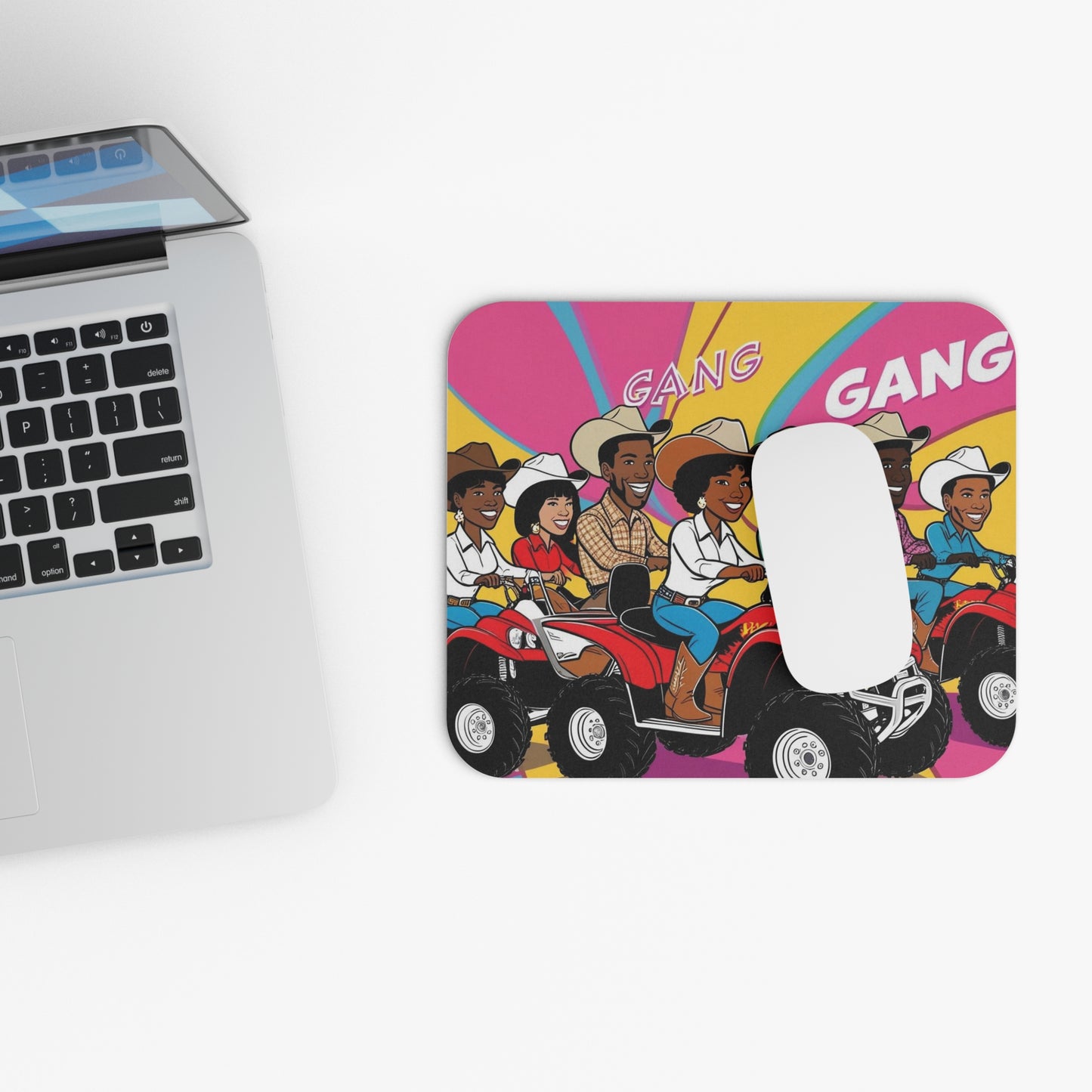 Retro Quad Gang Mouse Pad