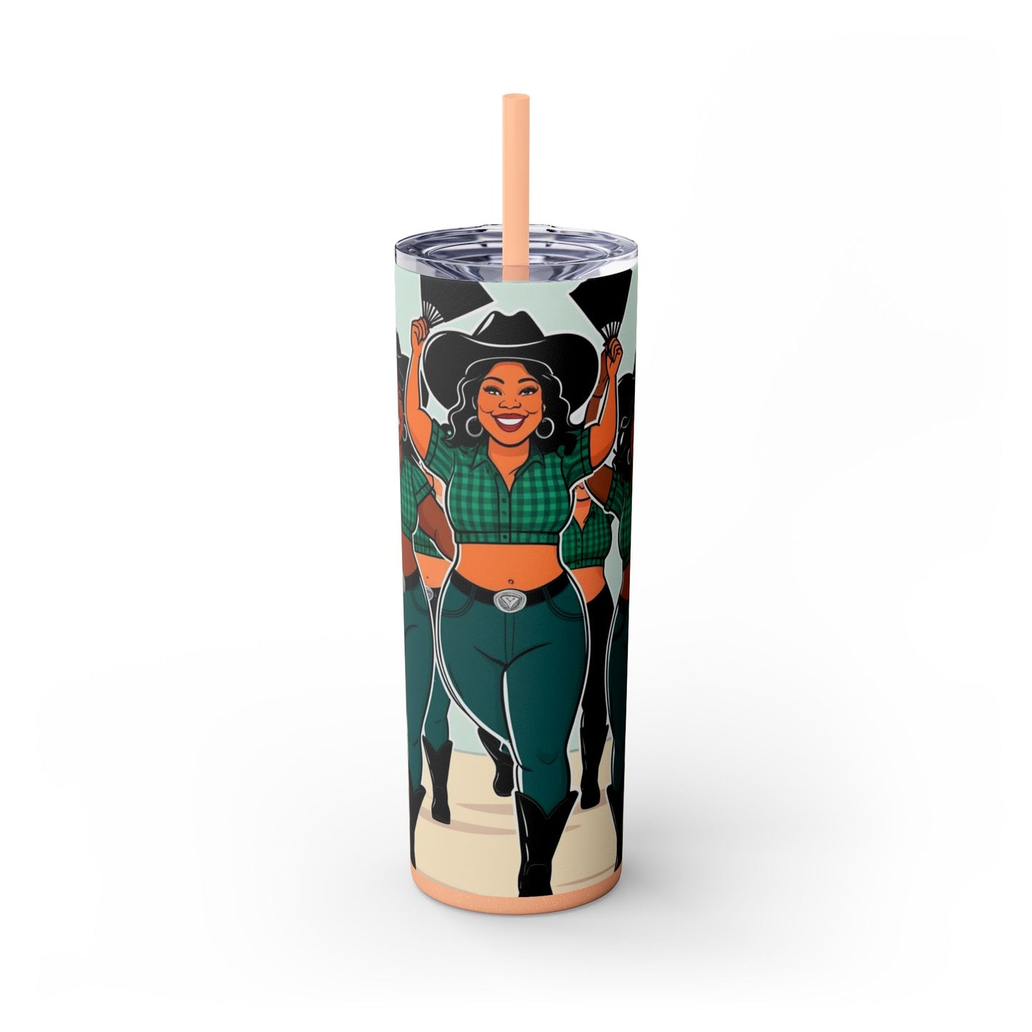 Group Dancers Skinny Tumbler 20oz with Straw
