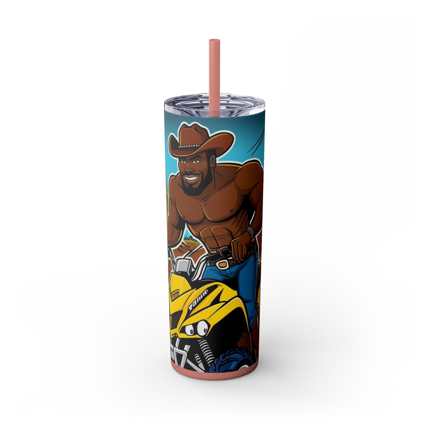 Big Boy Skinny Tumbler with Straw, 20oz