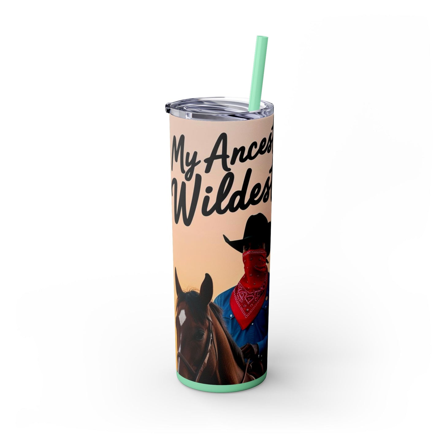 Pay Homage Skinny Tumbler with Straw, 20oz