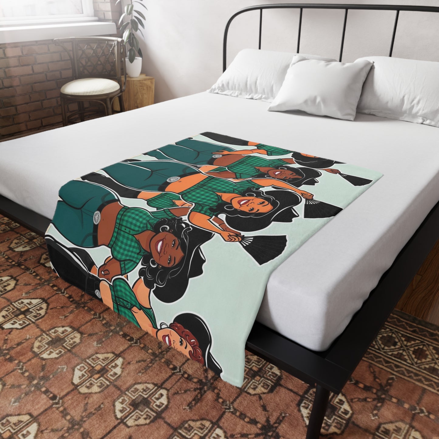 Group Dancers Plush Fleece Blanket