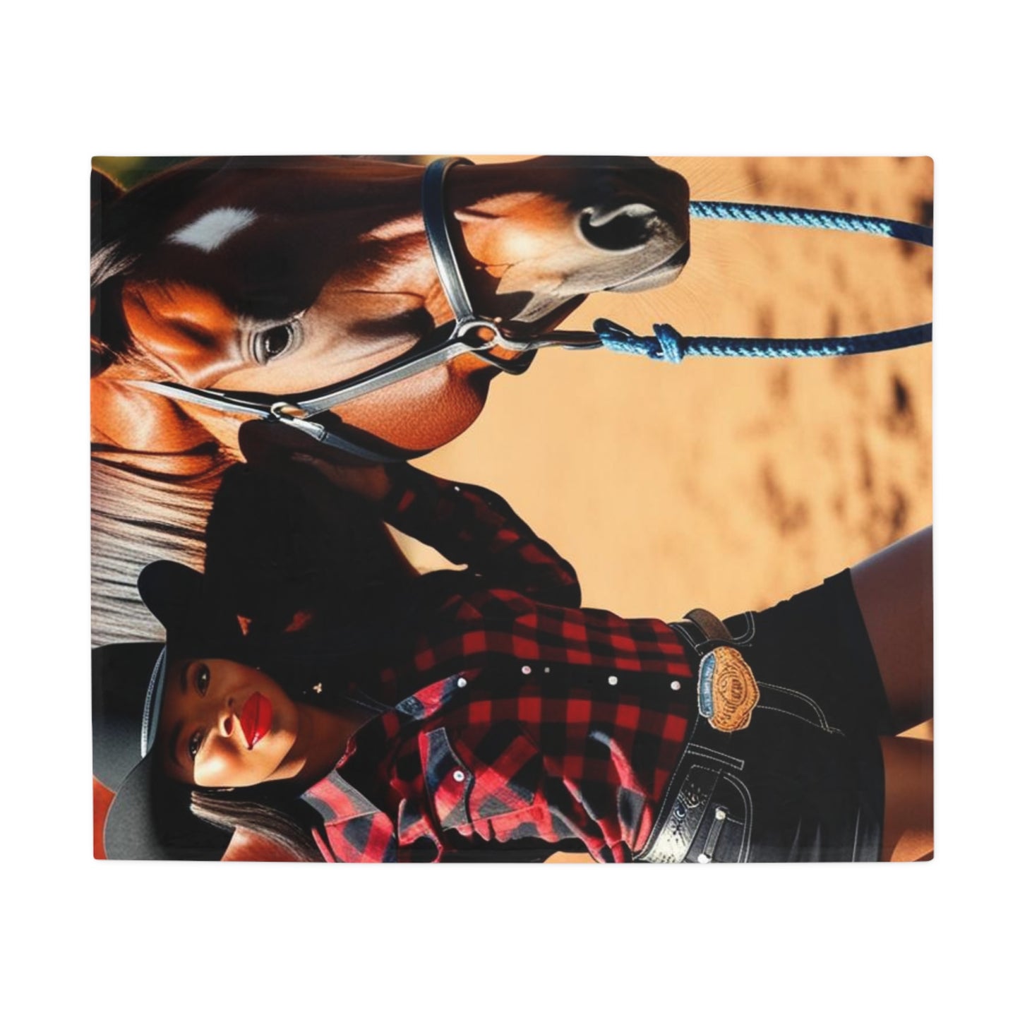 Black Beauty Plush Fleece Blanket