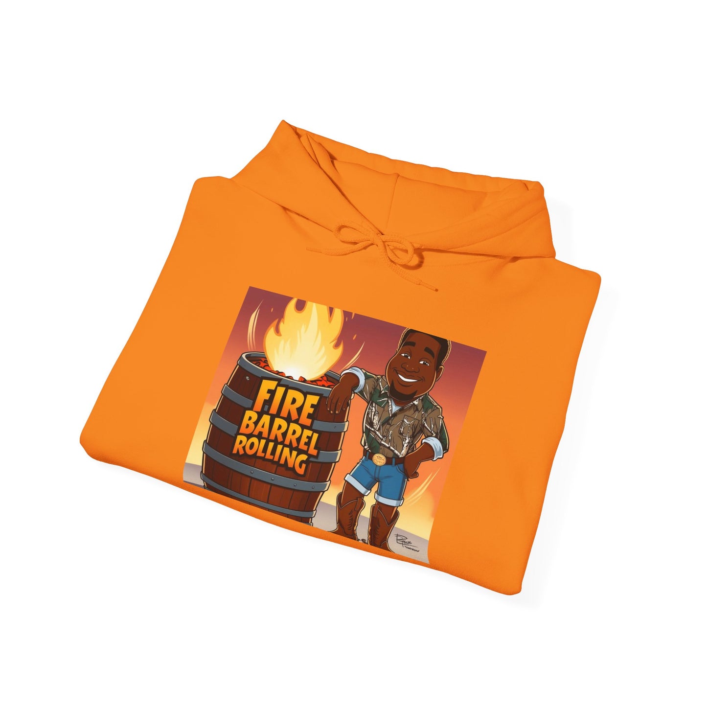 Fire Barrel Rolling Unisex Hoodie