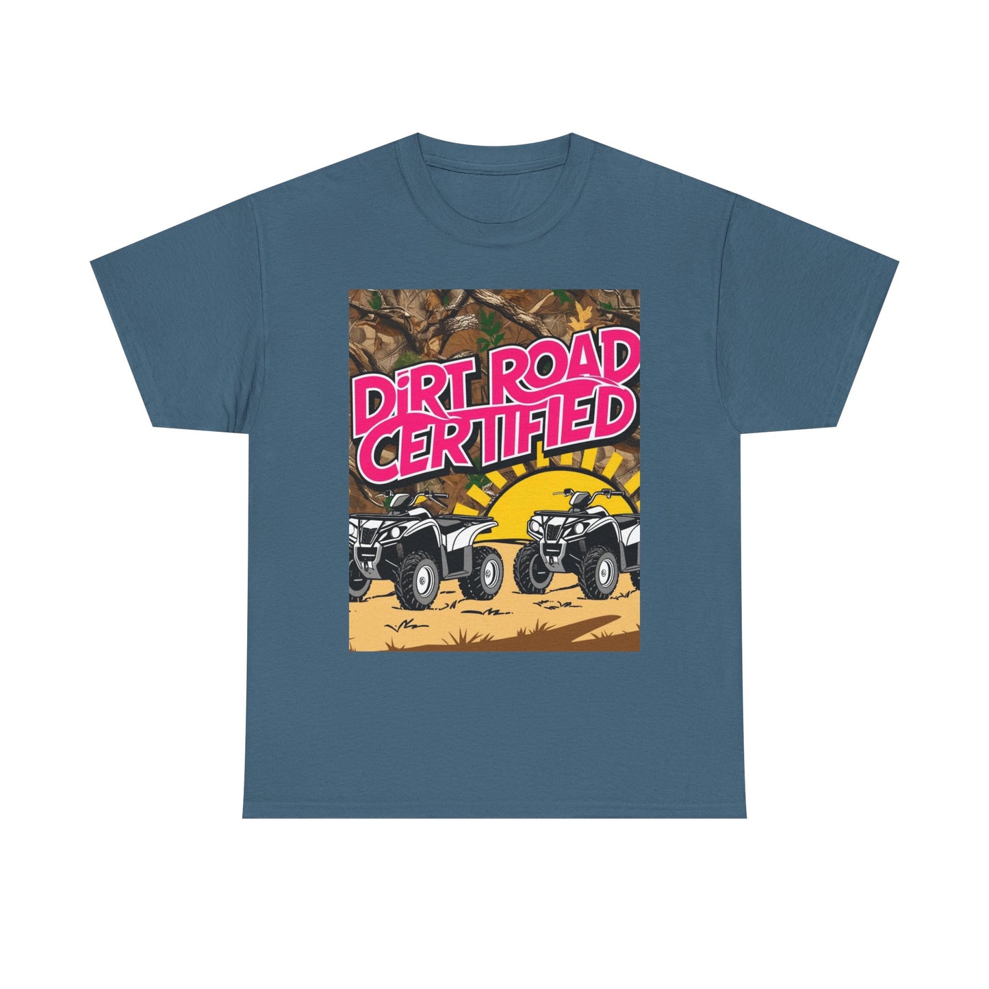 Dirt Road Certified Pink 2-More Colors Unisex Cotton Tee