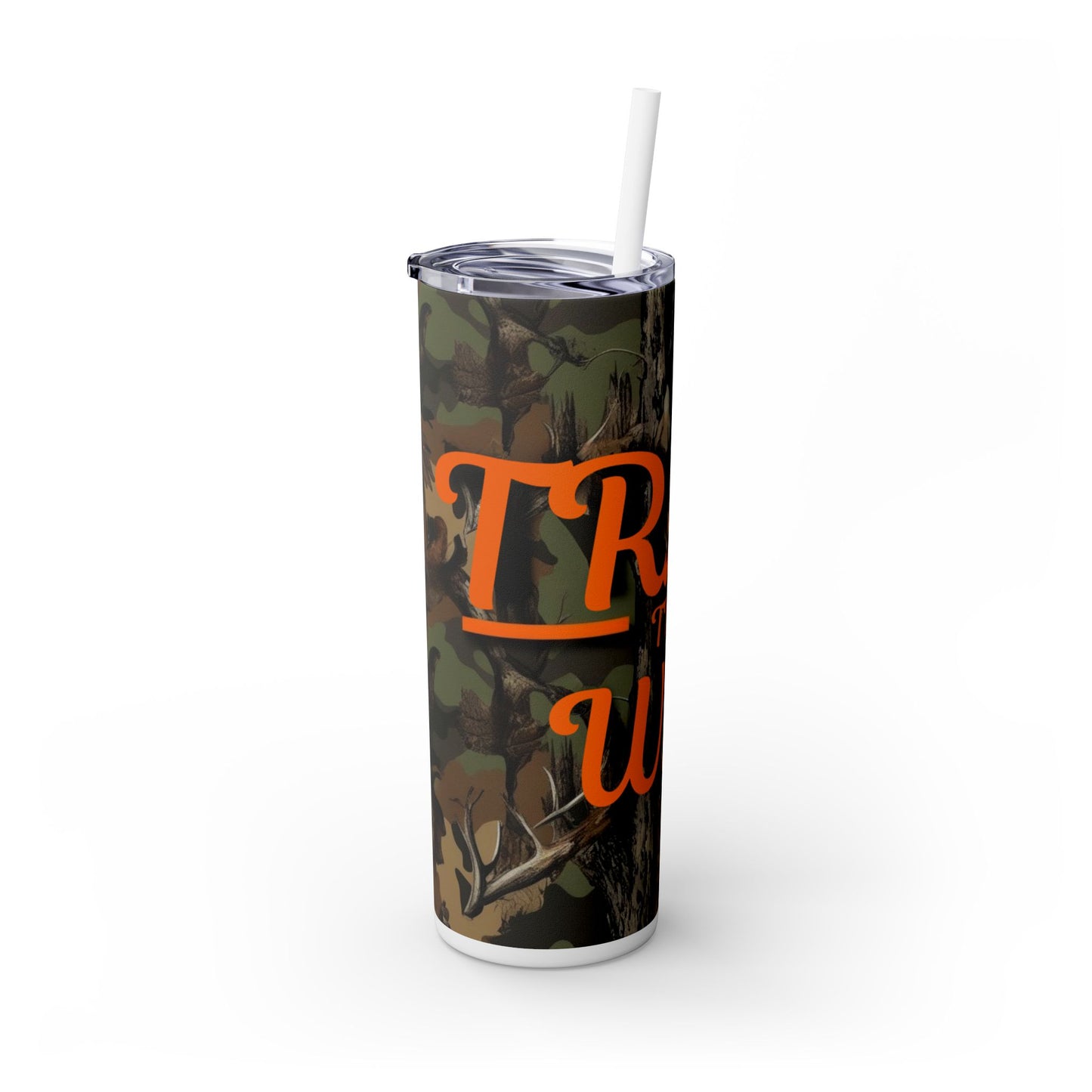 Trail That Way Skinny Tumbler with Straw, 20oz