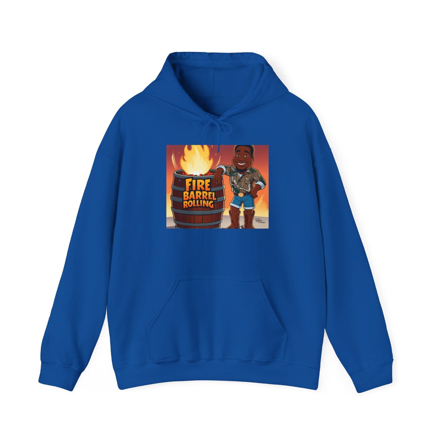 Fire Barrel Rolling Unisex Hoodie