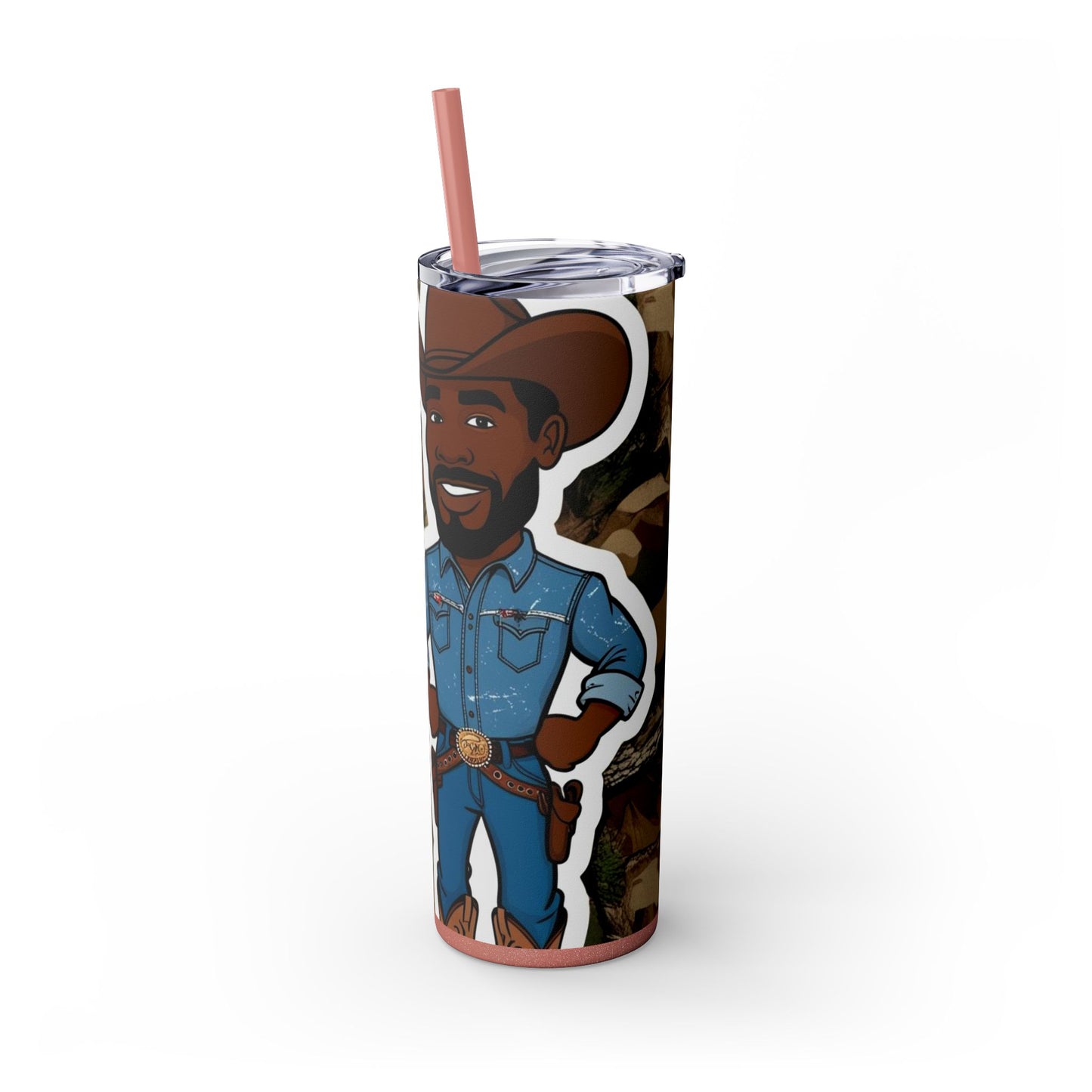 Country Boy DNA Skinny Tumbler with Straw - 20oz