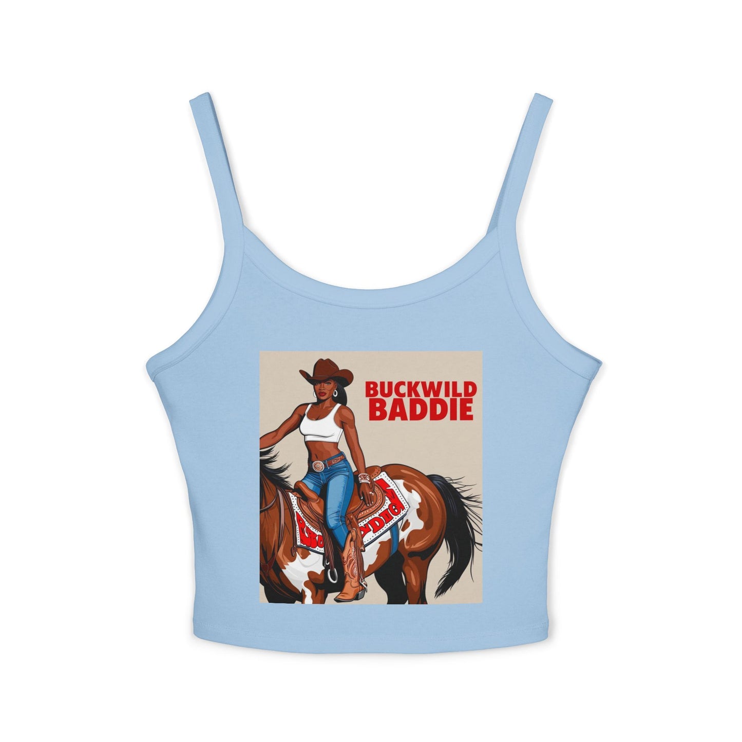 Buckwild Baddie Women's Spaghetti Strap Tank Top