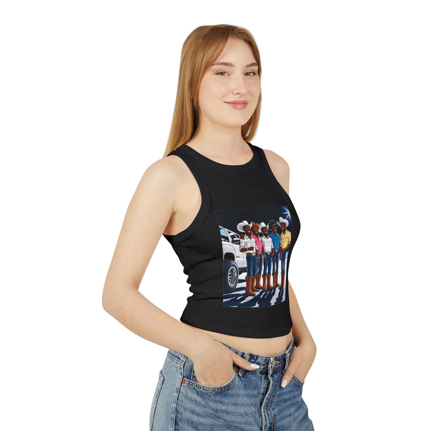 Hangin' Out Women's Micro Rib Racer Tank Top