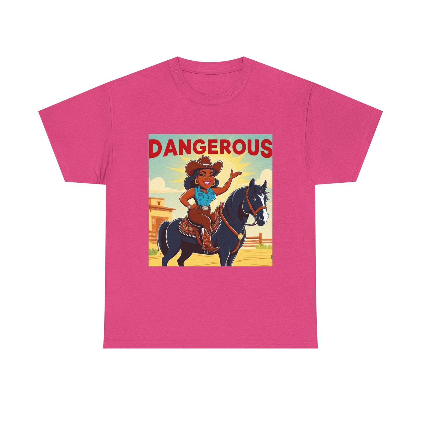 Dangerous Cowgirl 2-More Colors Unisex Cotton Tee