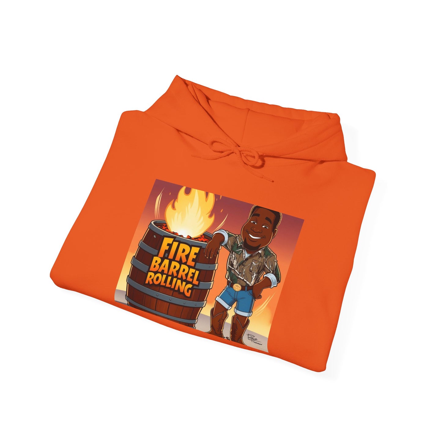 Fire Barrel Rolling Unisex Hoodie
