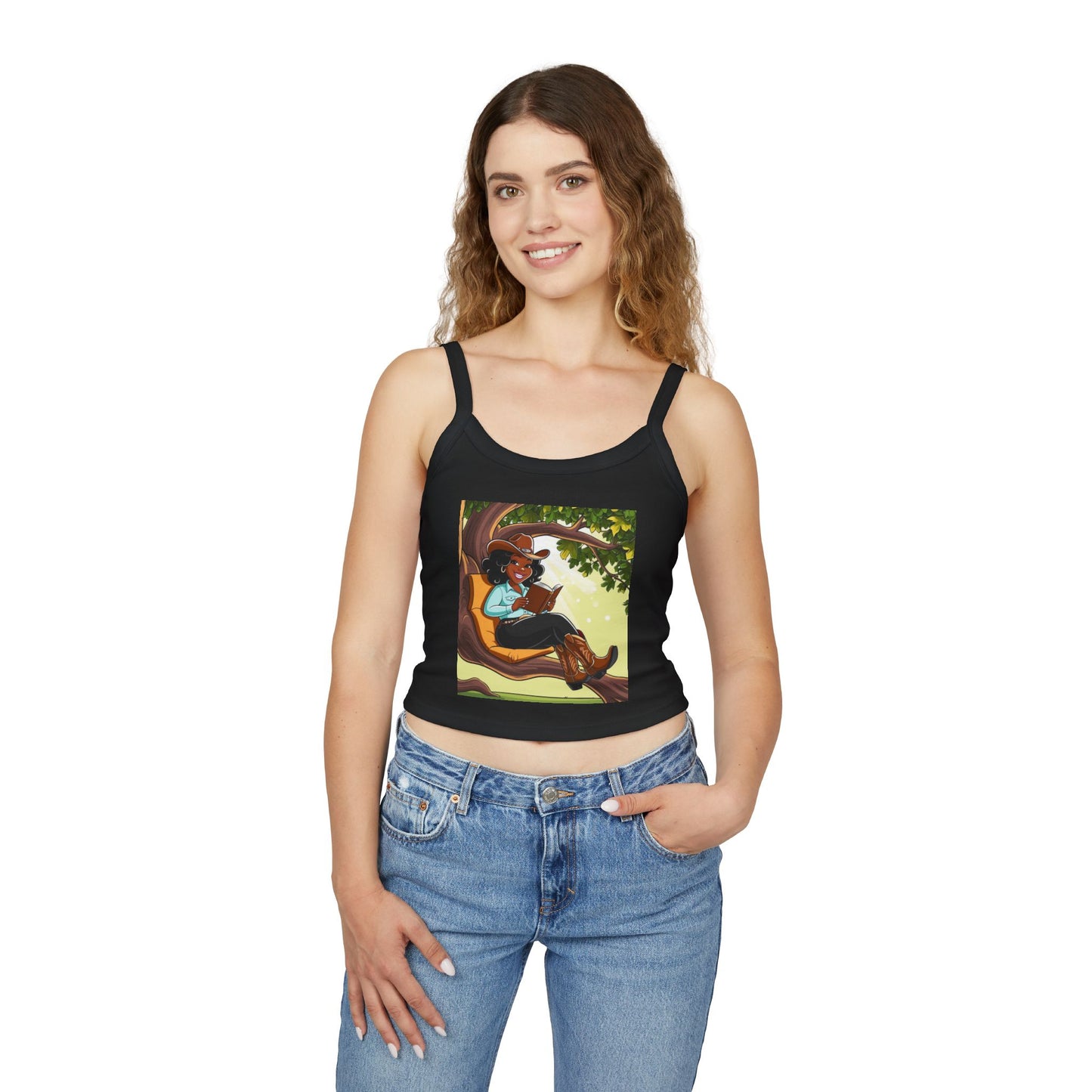 Country Nerdin' Spaghetti Strap Tank Top