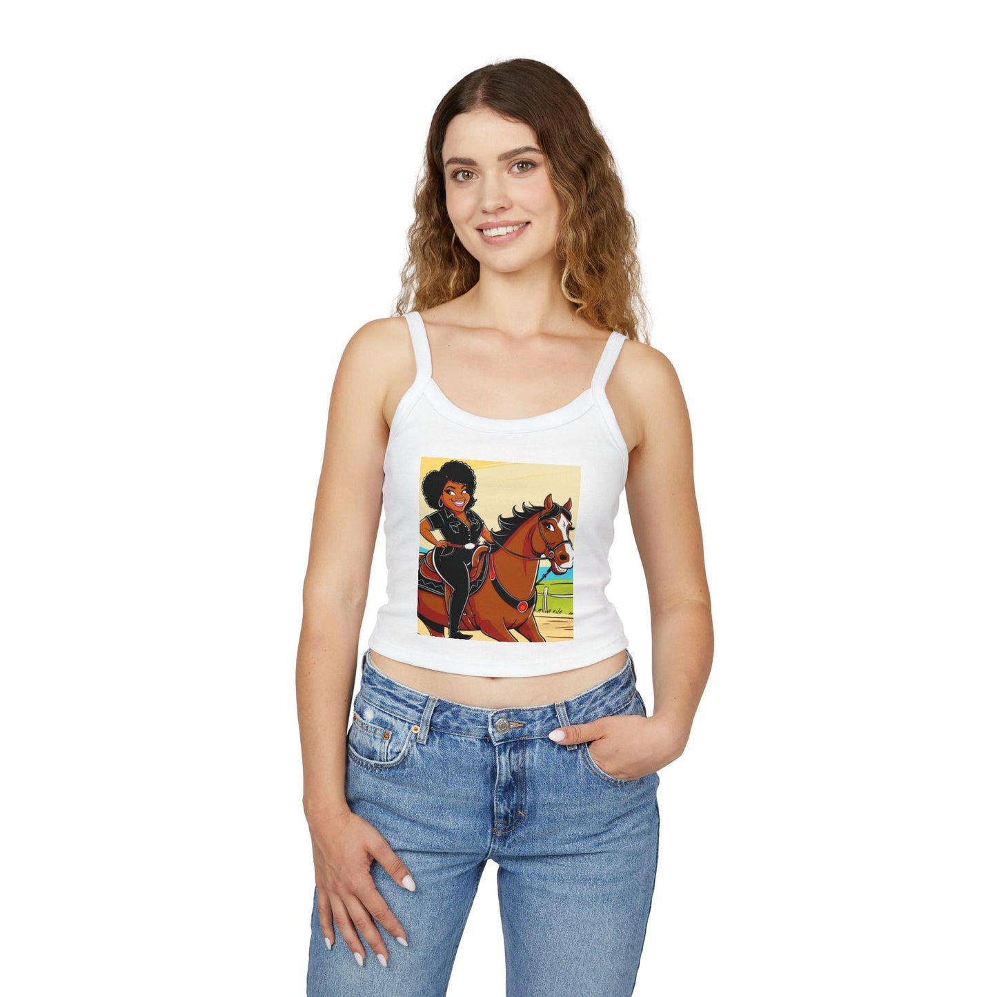 Sittin' Pretty Women's Spaghetti Strap Tank Top