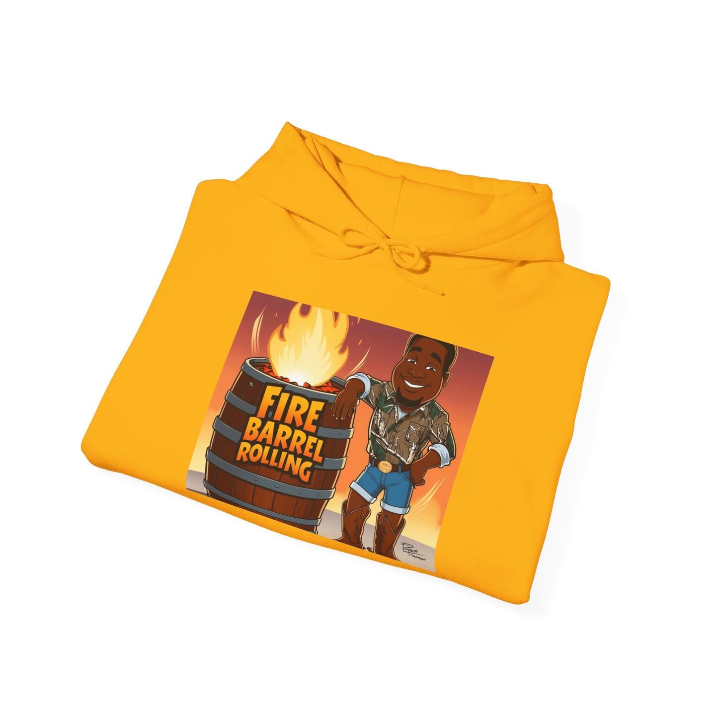 Fire Barrel Rolling Unisex Hoodie