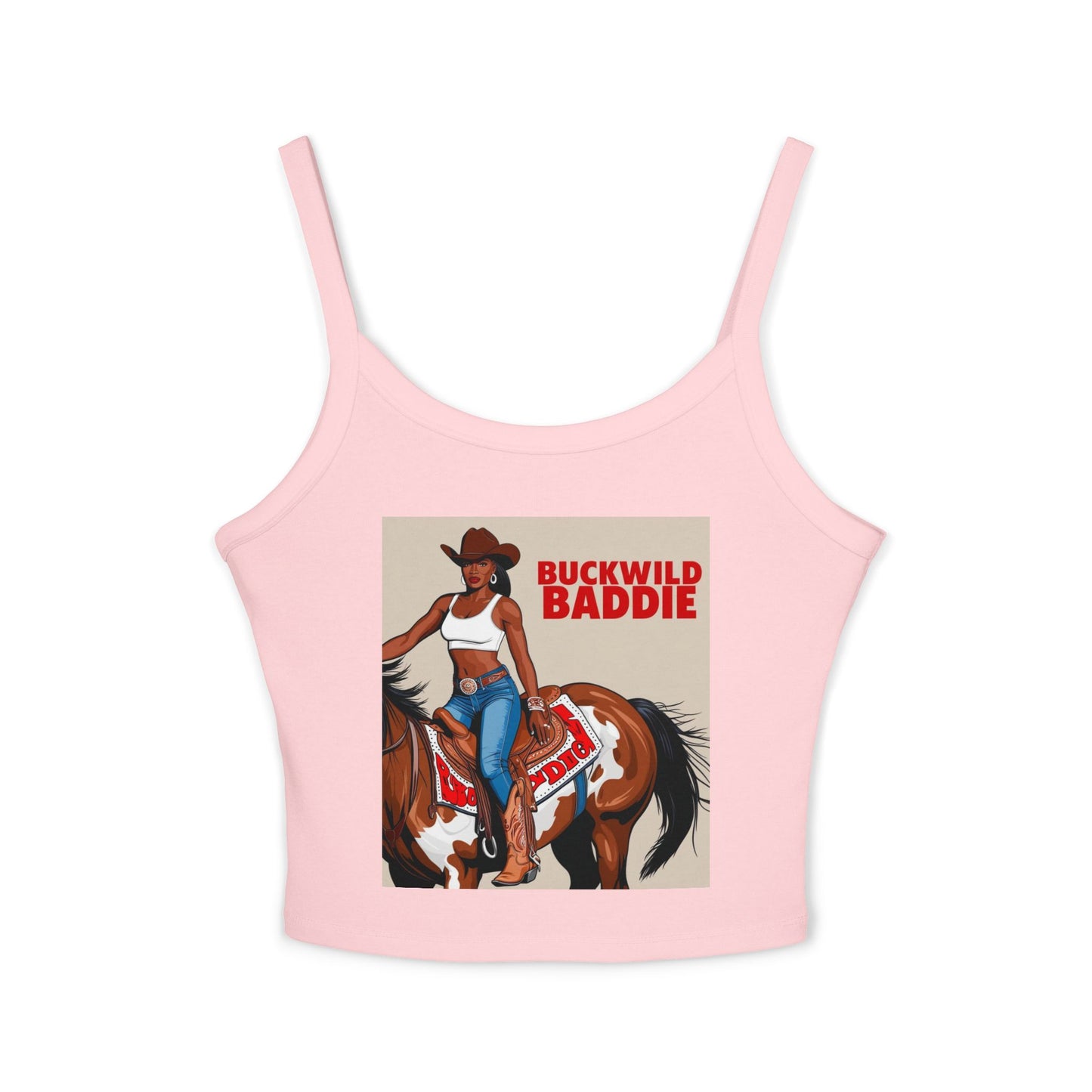 Buckwild Baddie Women's Spaghetti Strap Tank Top