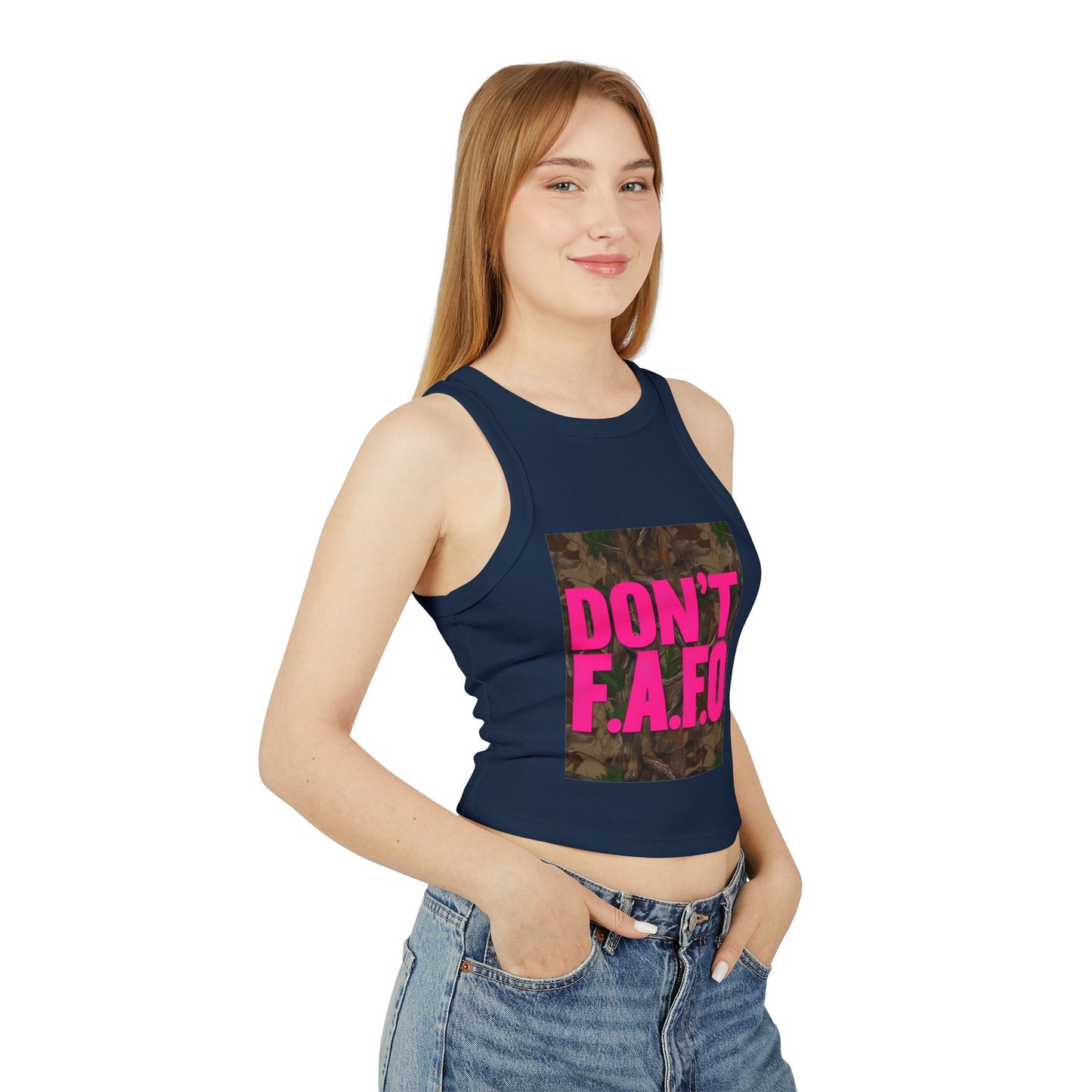 Don't F.A.F.O. Women's Racer Tank Top