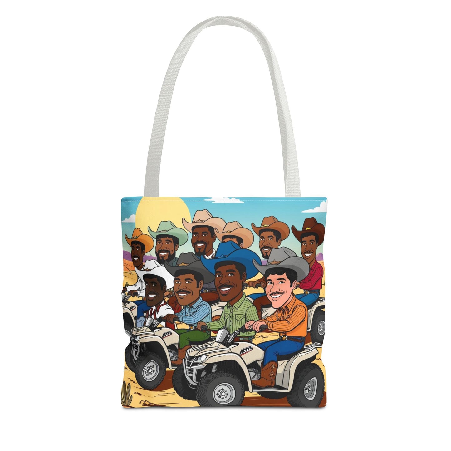 Retro Cowboy Adventure Tote Bag