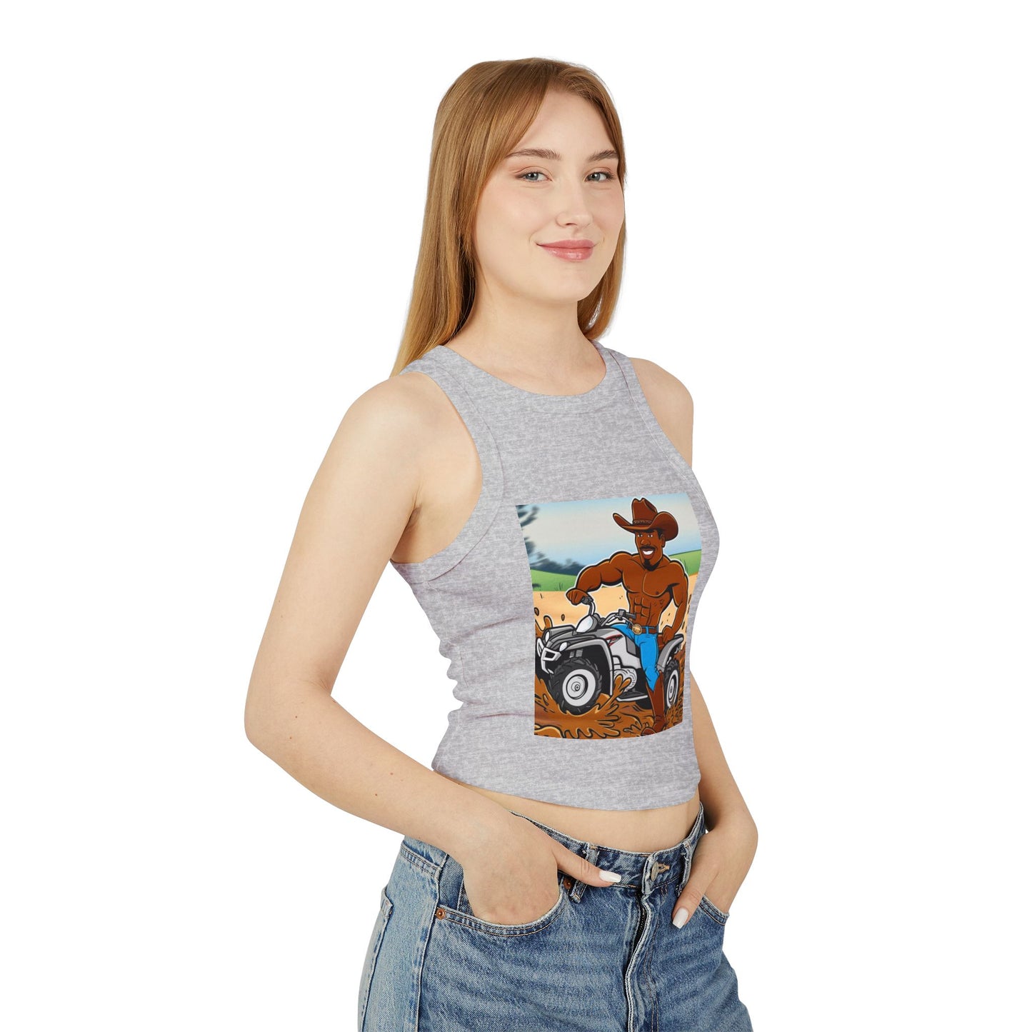 Big Boy Women's Micro Rib Racer Tank Top