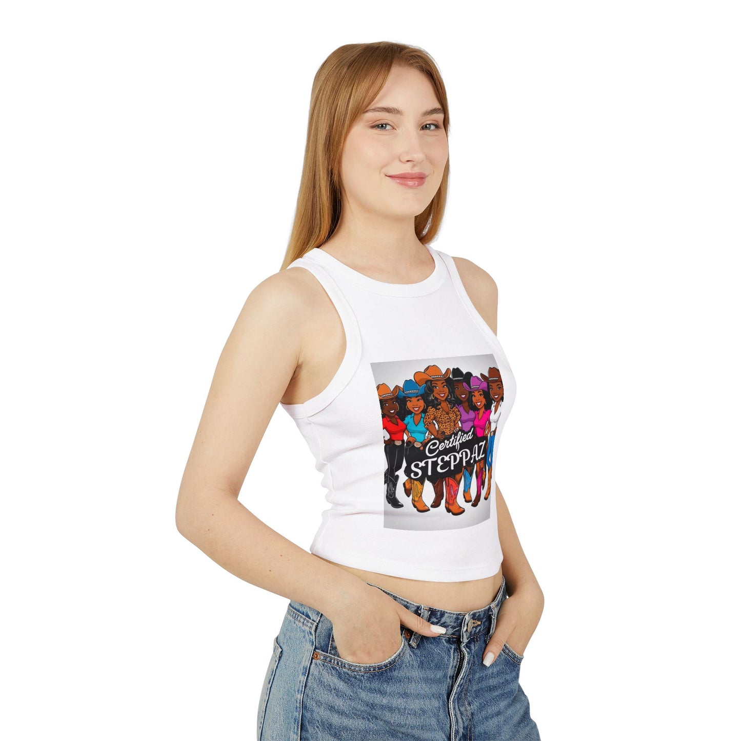 Certified Steppaz Micro Rib Racer Tank Top