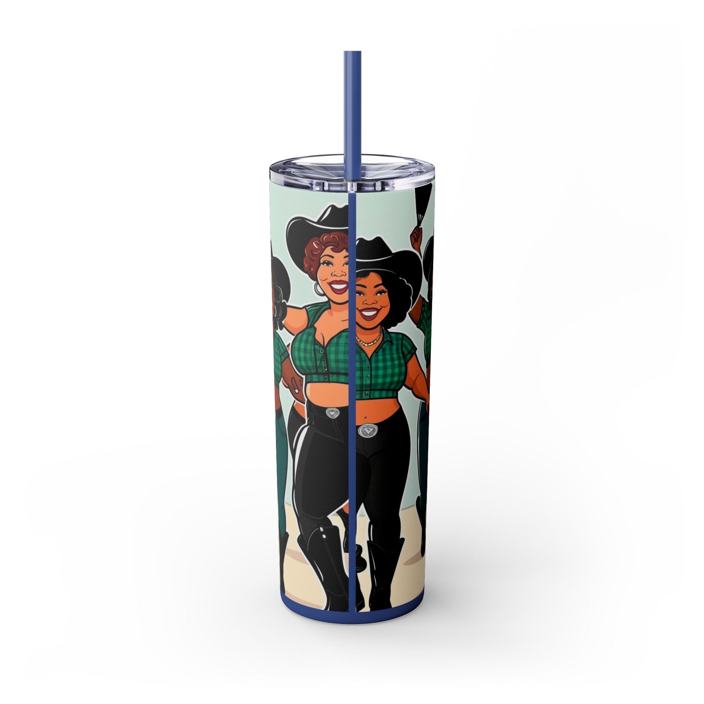 Group Dancers Skinny Tumbler 20oz with Straw