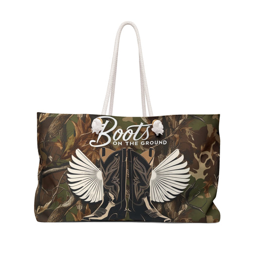 Boots On The Ground Weekender Bag