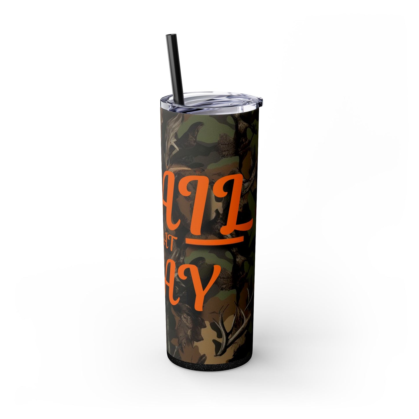 Trail That Way Skinny Tumbler with Straw, 20oz