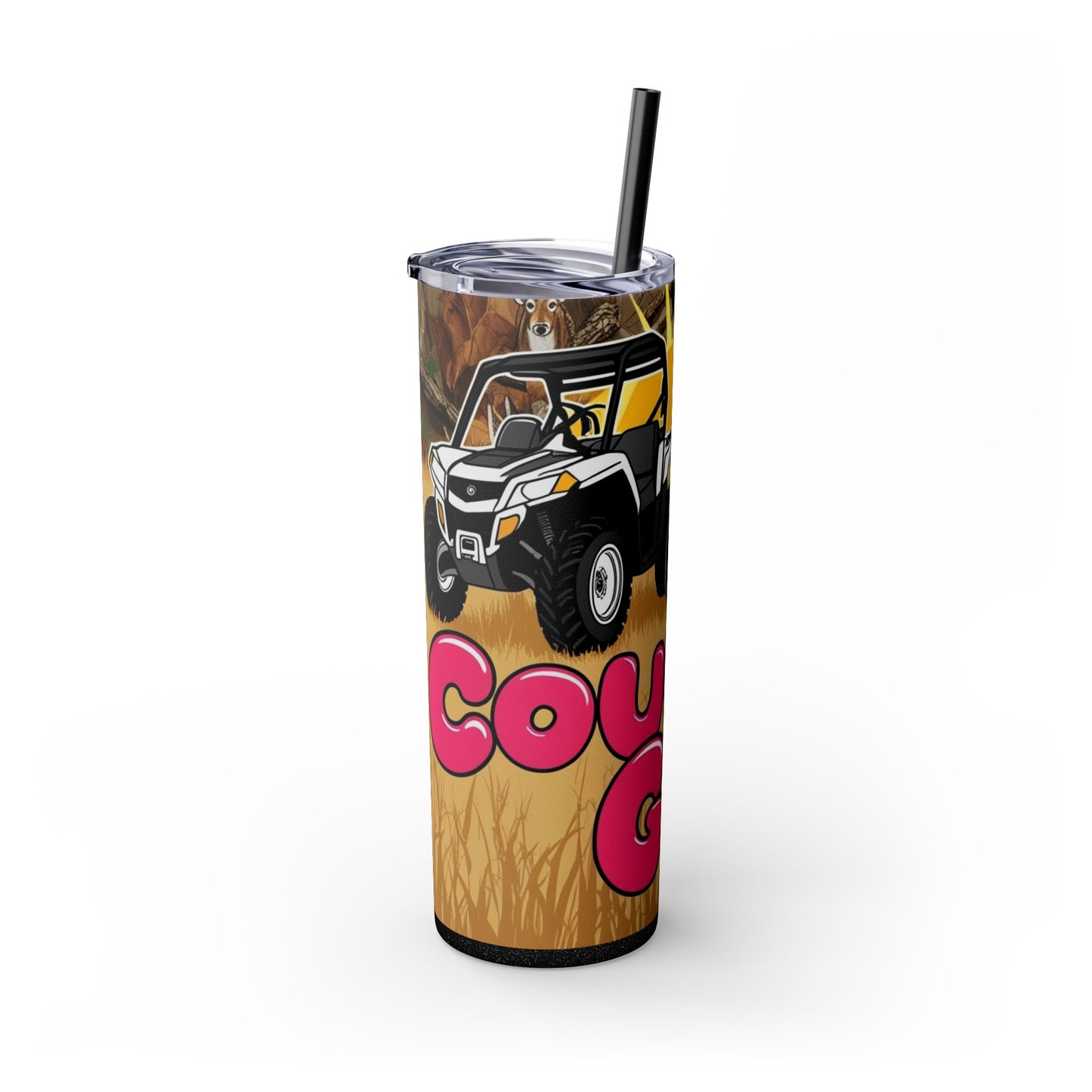 Country Girl Skinny Tumbler with Straw, 20oz