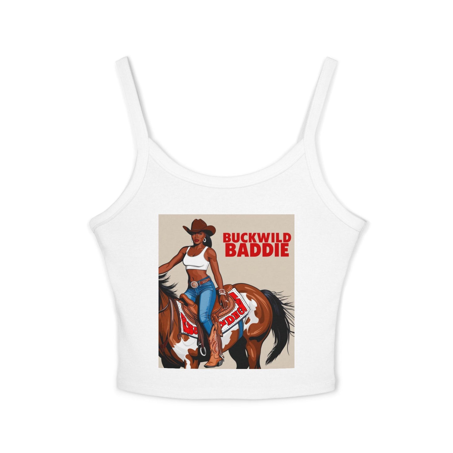 Buckwild Baddie Women's Spaghetti Strap Tank Top