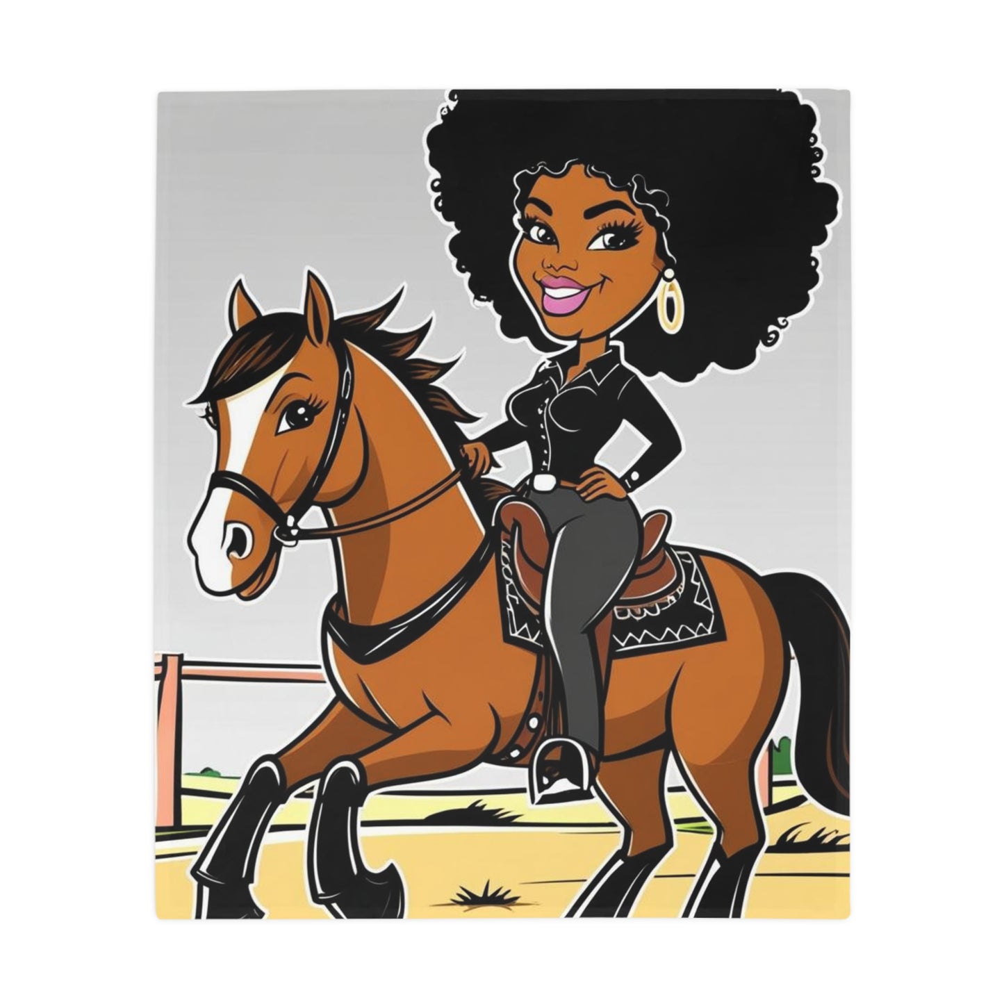 Confident Woman Plush Fleece Blanket