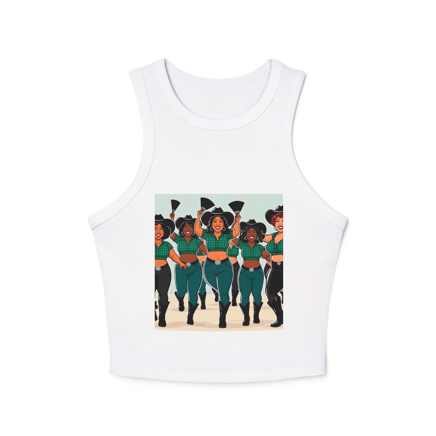Group Dancers Racer Tank Top