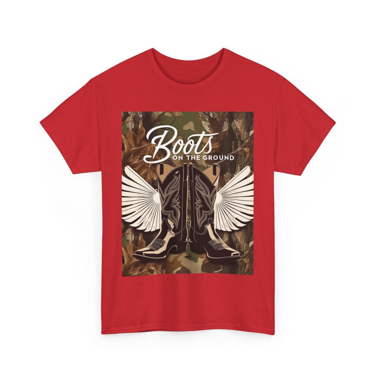 Boots On The Ground Unisex Cotton Tee