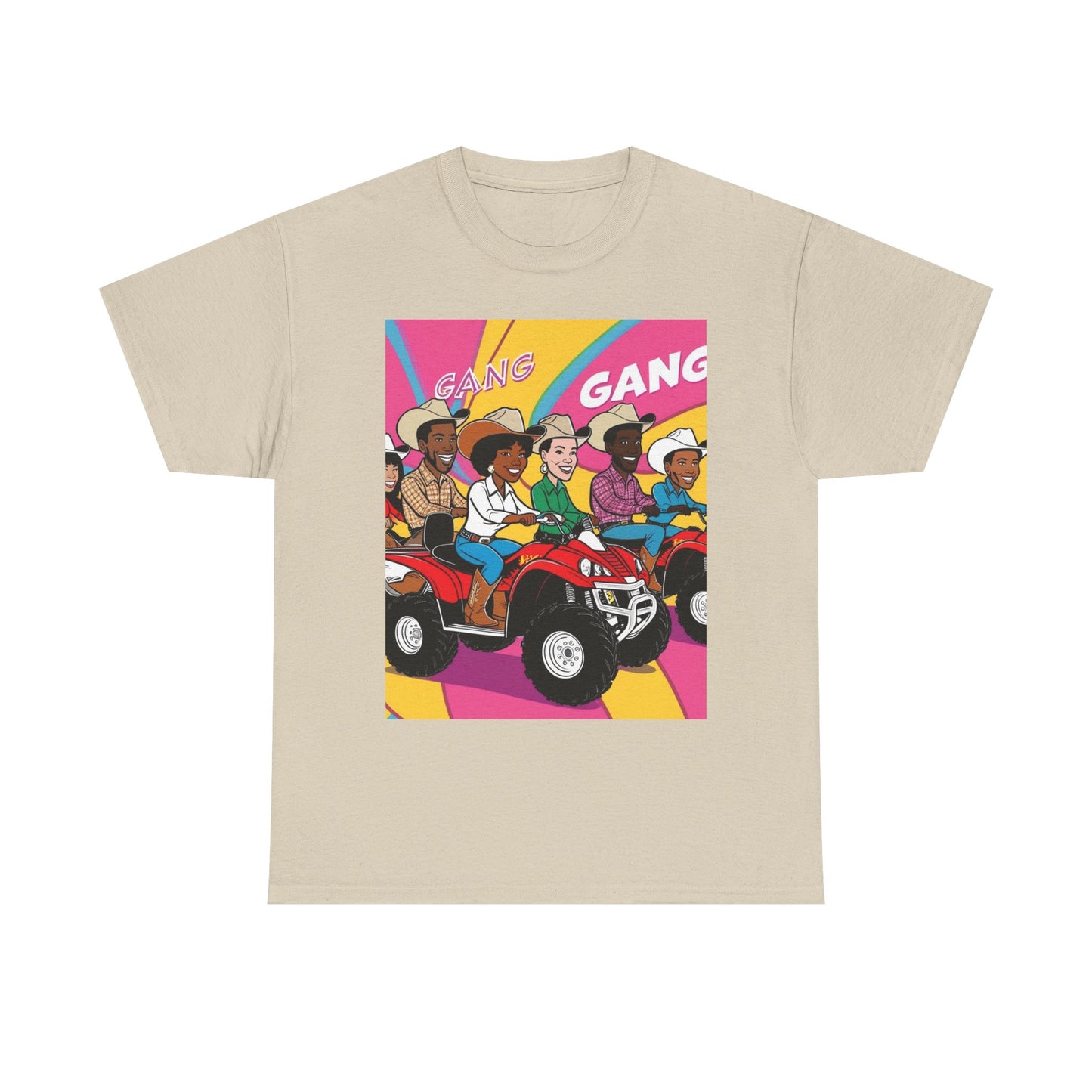 Retro Quad Gang Unisex Cotton Tee