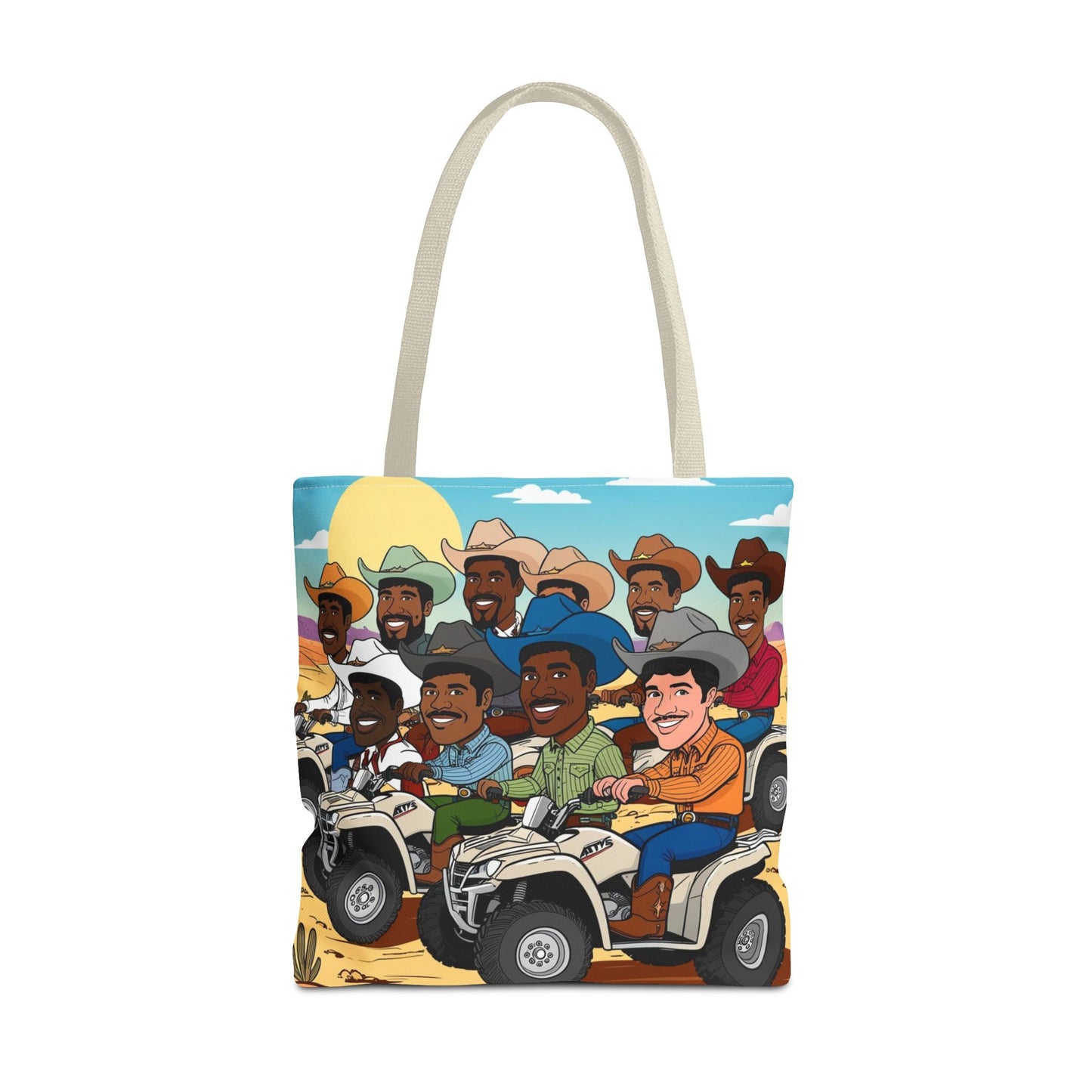 Retro Cowboy Adventure Tote Bag